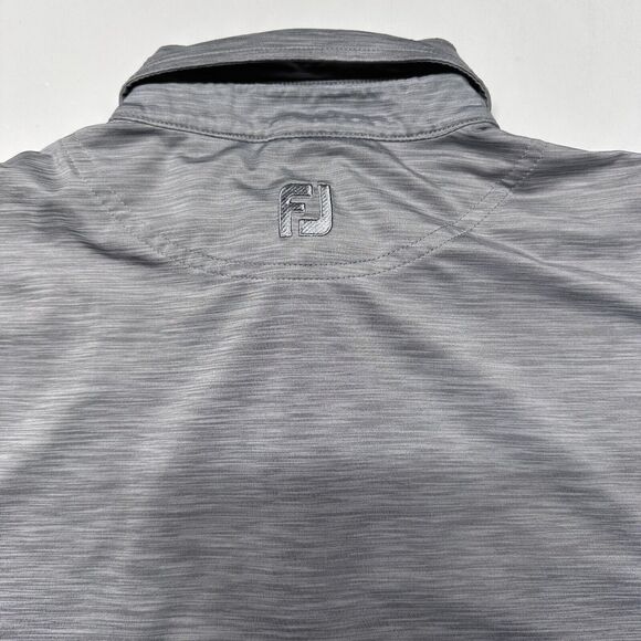 Foot Joy Shirt Mens XL Polo Gray Short Sleeve Embroidered Logo Golf Preppy FJ - Picture 9 of 9